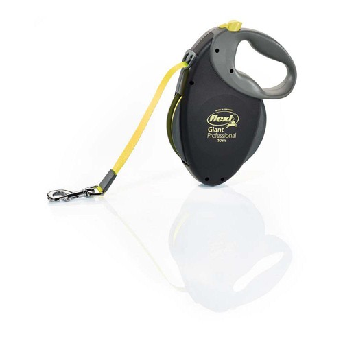Flexi - Leash Giant- L - 10M Tape - Black/Neon Yellow - Max 50Kg