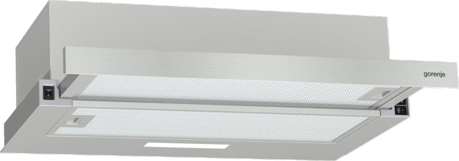 Gorenje TH60E3X platt köksfläkt 60 cm 350 m³/h 67 dB rostfritt stål