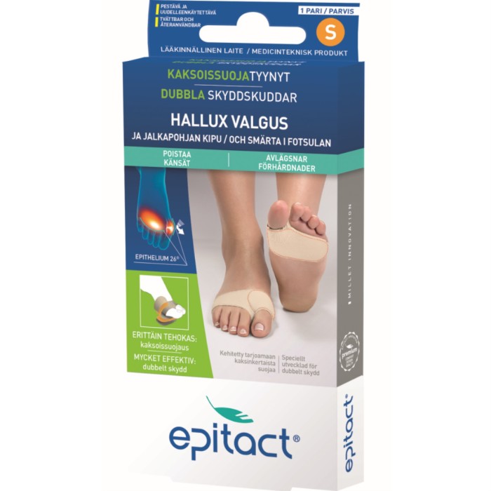 EPITACT Dubbla Skyddskuddar Small, 1 par