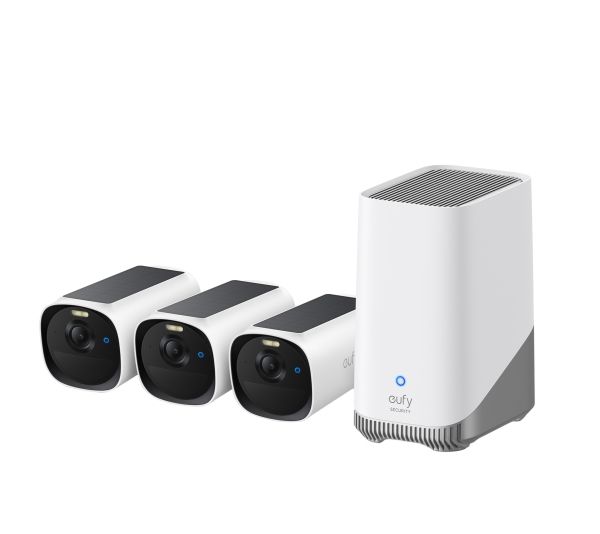 Eufy eufyCam E40 övervakningskamera + HomeBase 2 (3-pack), bild 4
