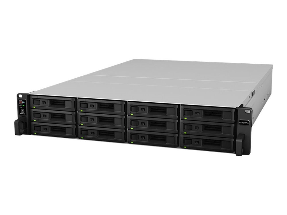 Synology RackStation RS3621RPxs, 12-bay NAS, 2U, Intel Xeon D-1531 6-Core, 8 GB RAM, 4x1GbE LAN