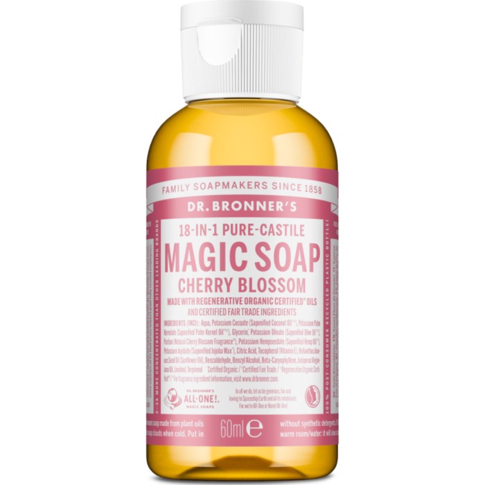 Dr. Bronner's Pure Castile Liquid Soap Cherry Blossom 60 ml