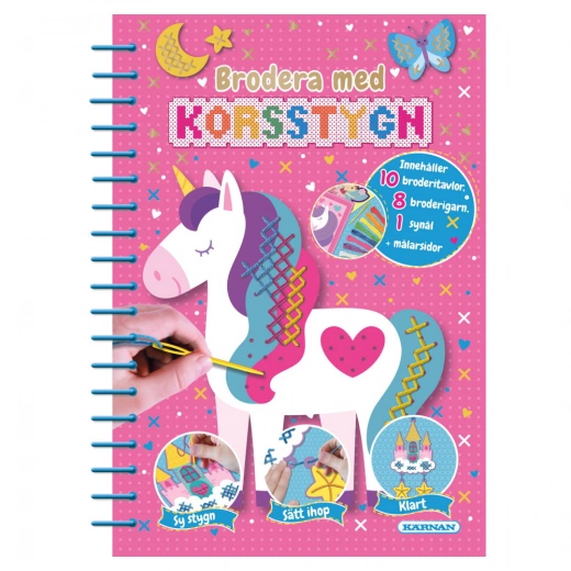 Brodera med korsstygn