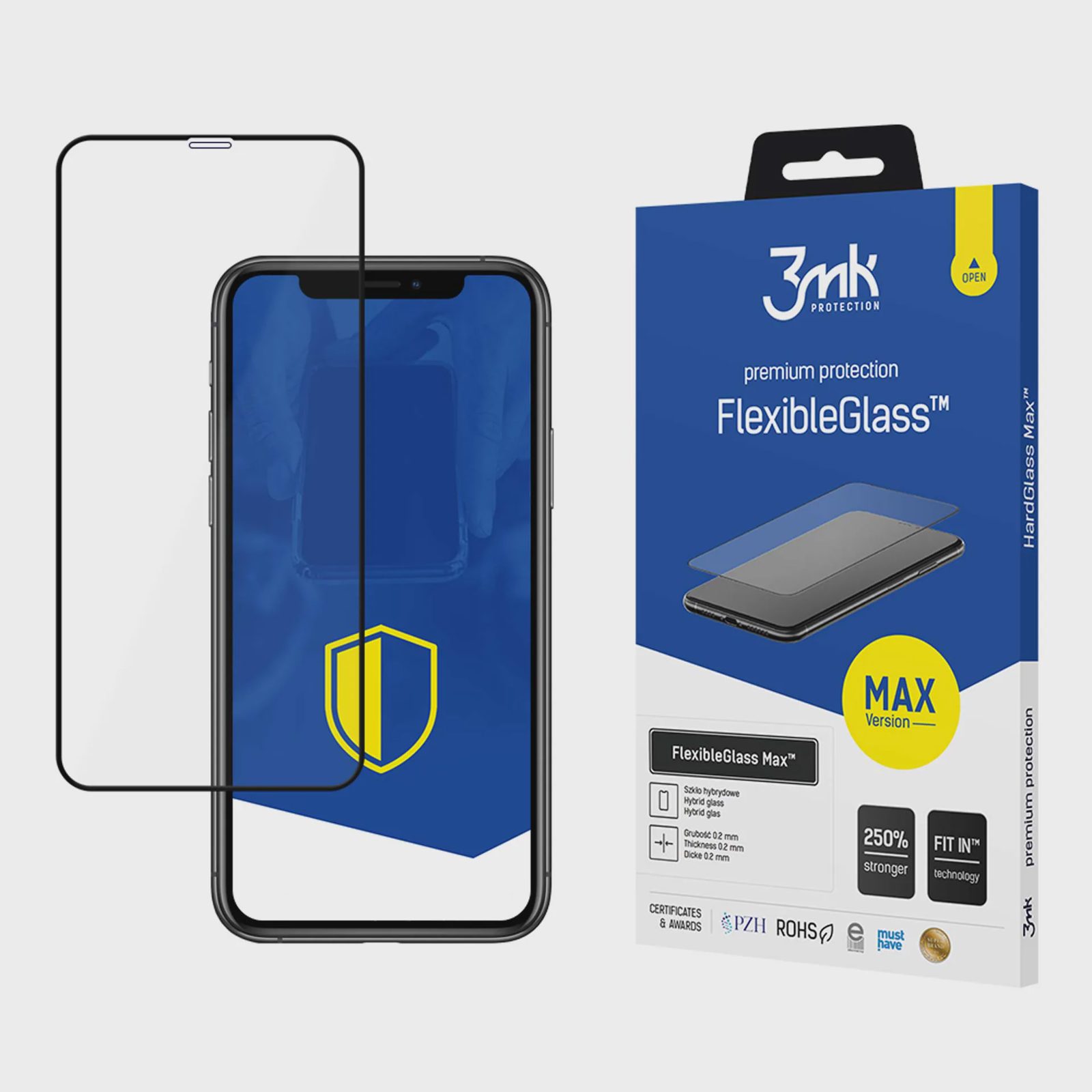 3mk FlexibleGlass Max™ hybridglas för iPhone 11