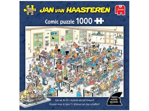 Jan van Haasteren Pussel: Can we fix it? 1000 Bitar, bild 2