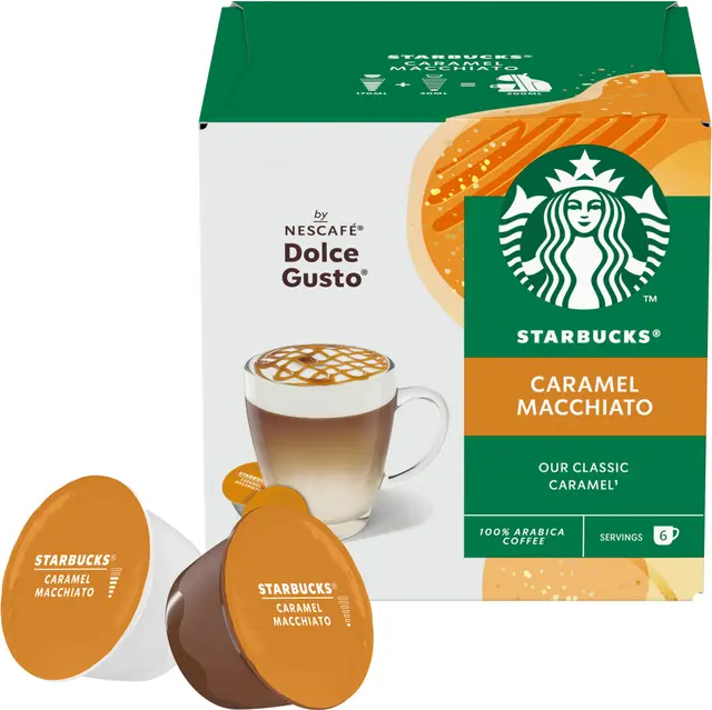 Starbucks Caramel Macchiato kaffekapslar By Nescafe Dolce gusto