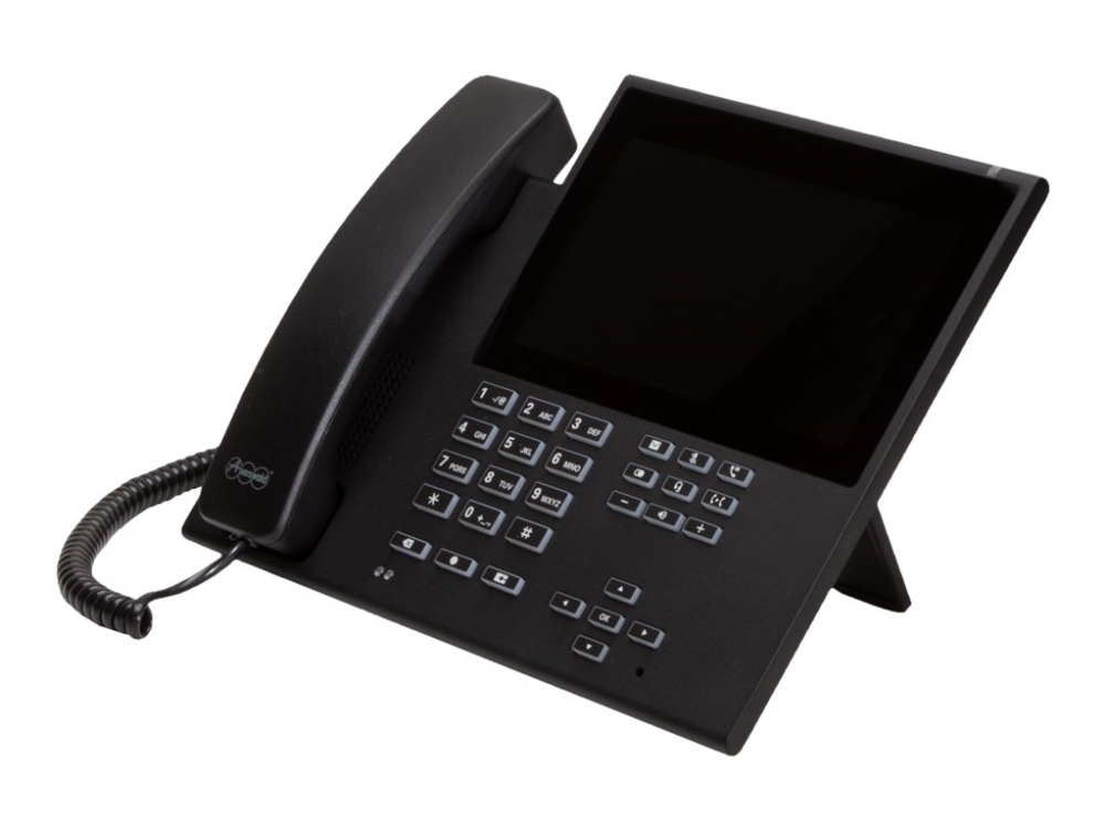 Auerswald COMfortel D-600 - VoIP-telefon med nummerpresentation/samtal väntar - 3-riktad samtalsförmåg - SIP, RTCP, RTP, SRTP, SIPS - 6 linjer - svart