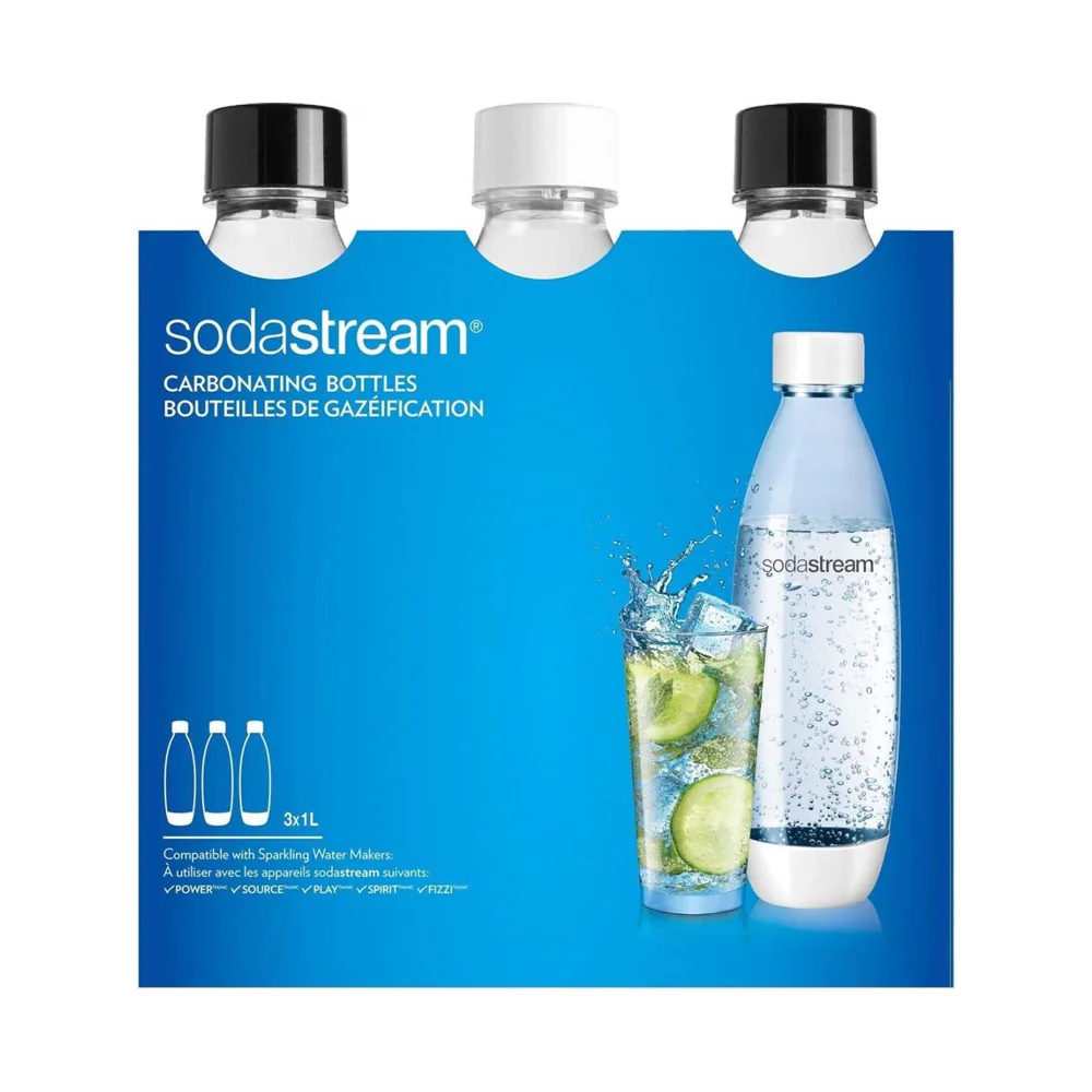 Sodastream bottle 3-pack - Black and White