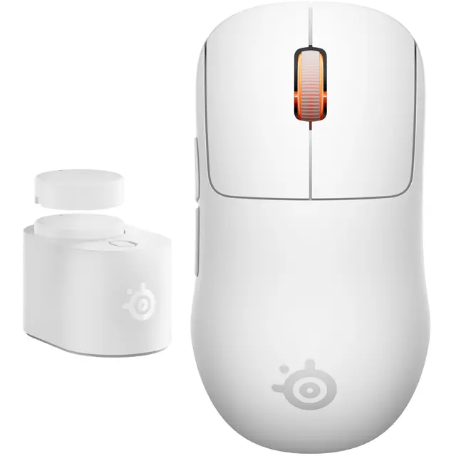 SteelSeries Sensei Pro Mini trådlös gamingmus, vit