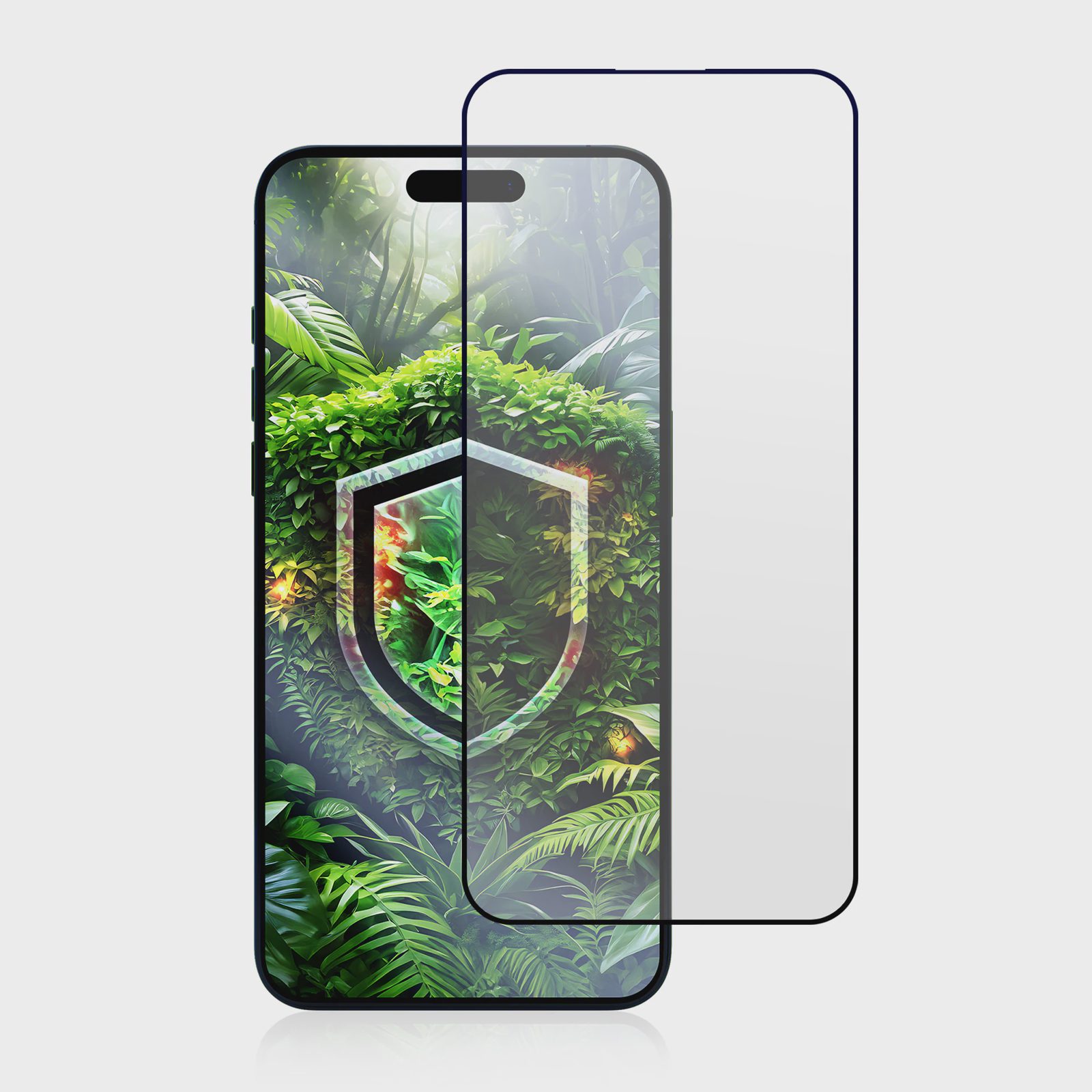 Härdat glas 9H 3mk HardGlass Max för Apple iPhone 15 Plus och 16 Plus, bild 2