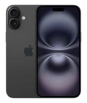 Apple iPhone 16 128 GB, svart