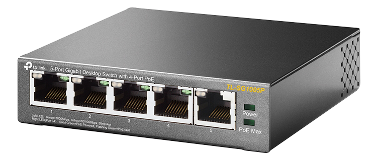 TP-Link TL-SG1005P 5-Port GbE Switch med 4-Port PoE, bild 3