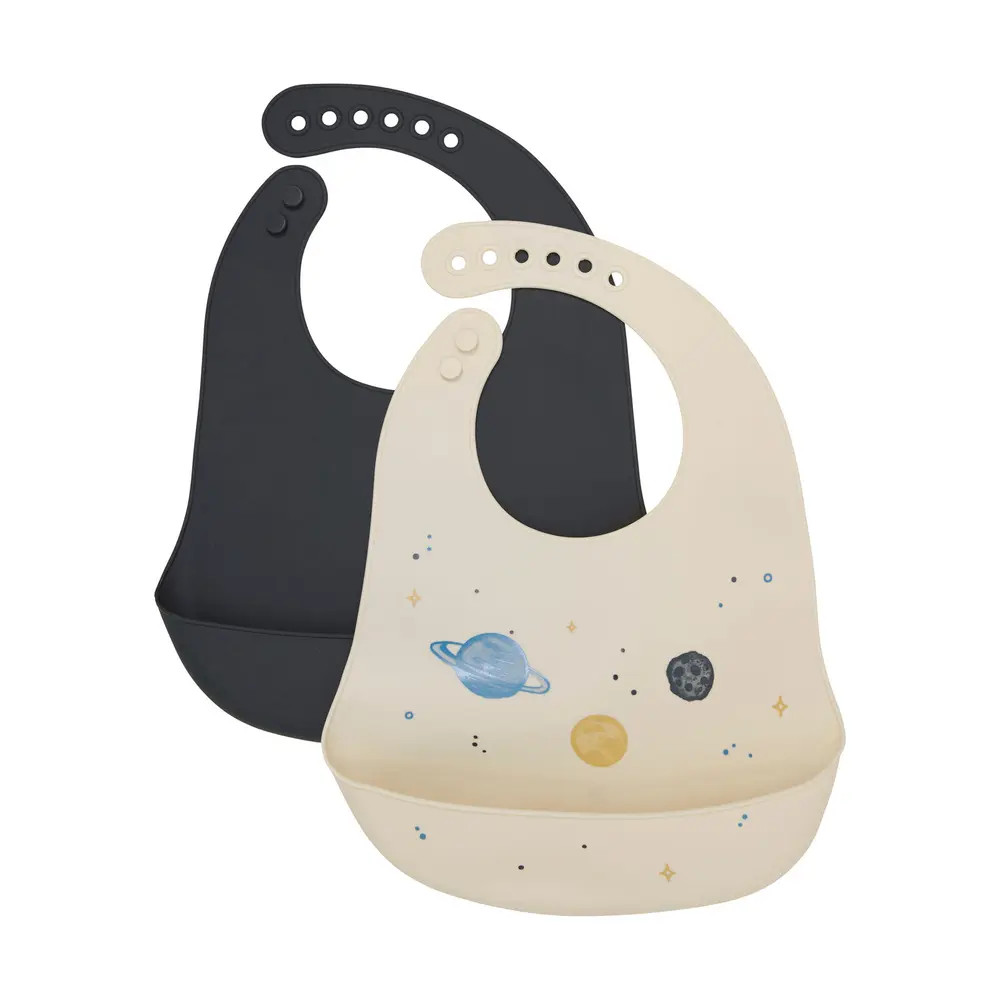 Silikon Haklapp 2-Pack - Dark Navy - ONE SIZE