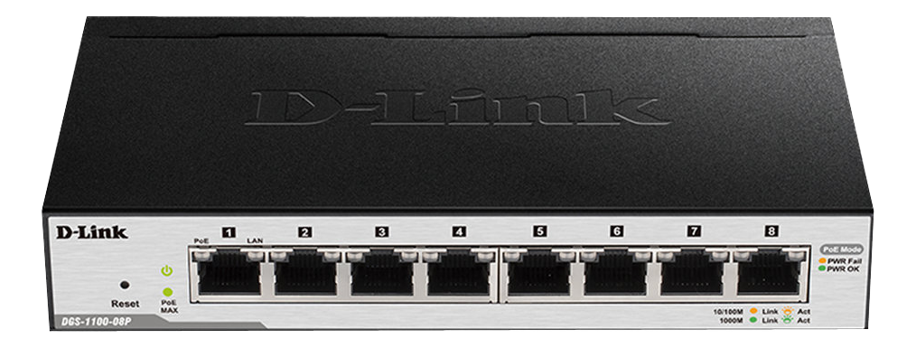 D-Link Gigabitswitch 8 portar PoE, bild 2