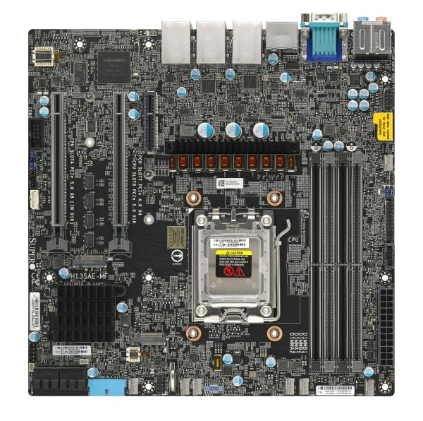 Supermicro H13SAE-MF, AMD AM5, B650, MicroATX, 2xPCI Express, 4xDDR5, 2xM.2 + SATA3 RAID, HDMI/DP, USB-C, 2xGigaLAN, bild 3