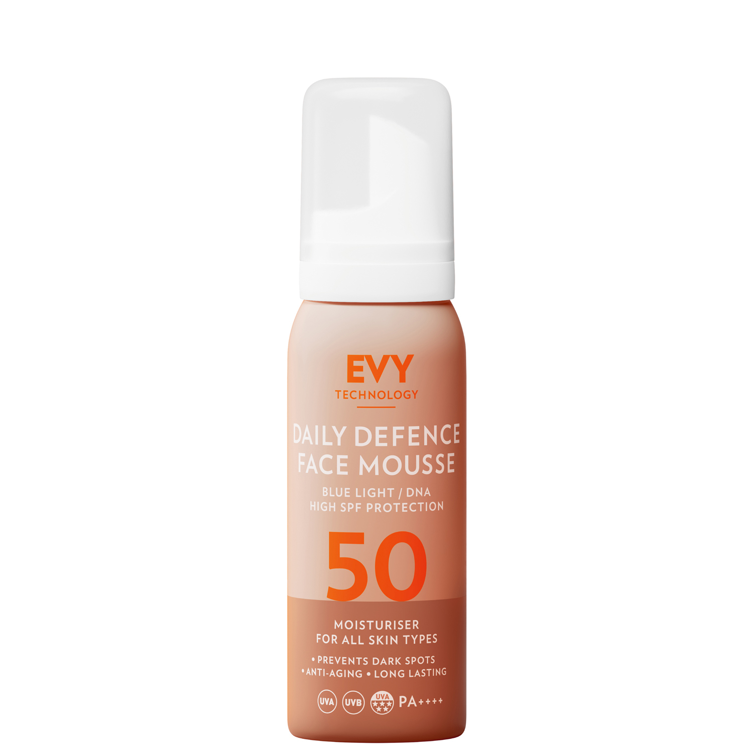EVY Technology Daily Defence Face Mousse SPF50 75 ml