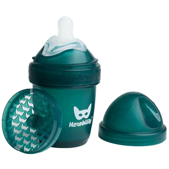 Herobility Baby Bottle 140ml - Dark Green, 1 st