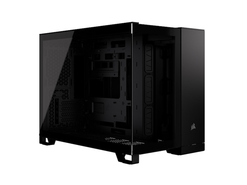 Corsair 2500X Mid-Tower Dual Chamber PC Case, MicroATX, TG - Svart, bild 3