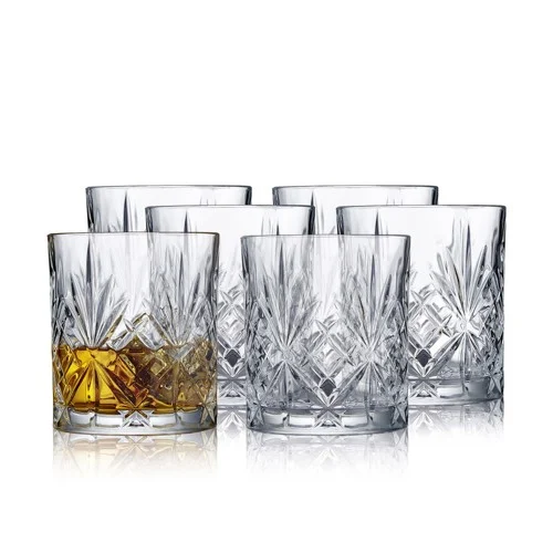Lyngby Glas - Crystal Melodia Whisky Glass - 31 cl - Set of 6
