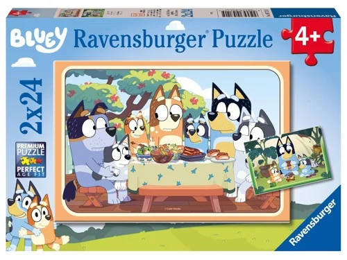 Ravensburger Pussel - Bluey 2x24 Bitar, bild 2