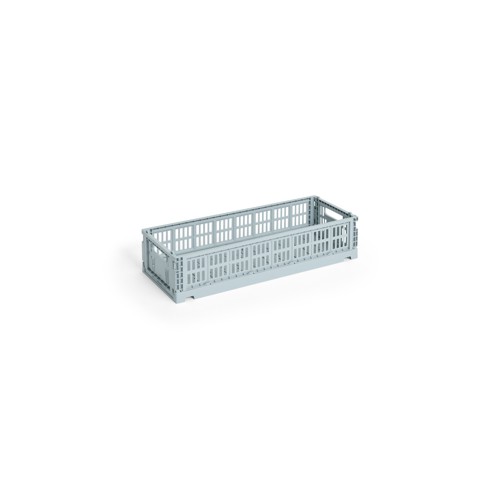 HAY - Colour Crate Mini Oblong Förvaringslåda (Dammig Blå)