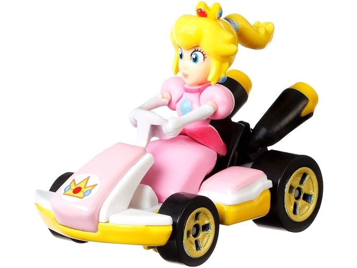 Hot Wheels Mario Kart Peach Standard Kart Vehicle