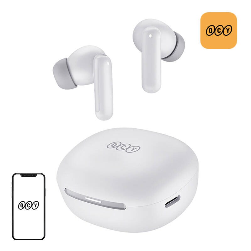 QCY MeloBuds HT16 TWS Earbuds - White, bild 5