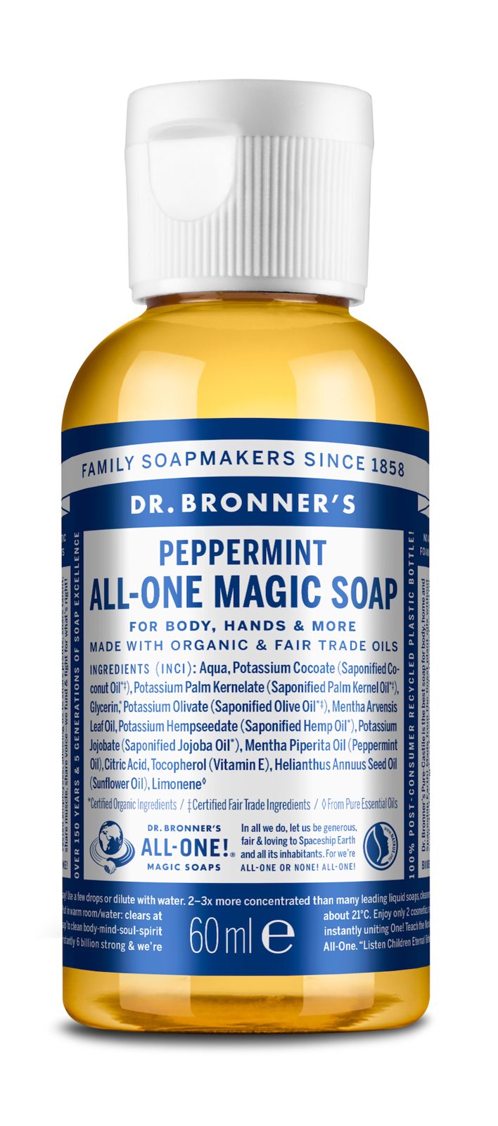 Dr. Bronner's Magic Soaps Peppermint 60 ml