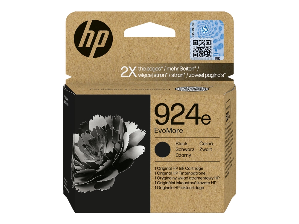 HP 924e EvoMore - Svart - original - bläckpatron - för Officejet Pro 8130e