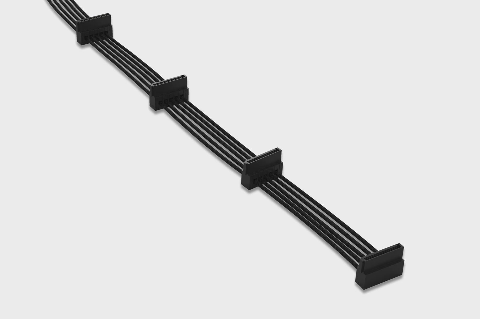 be quiet CS-6940 SATA-strömkabel 4x SATA 15-pin, 90 cm, för modulära nätaggregat