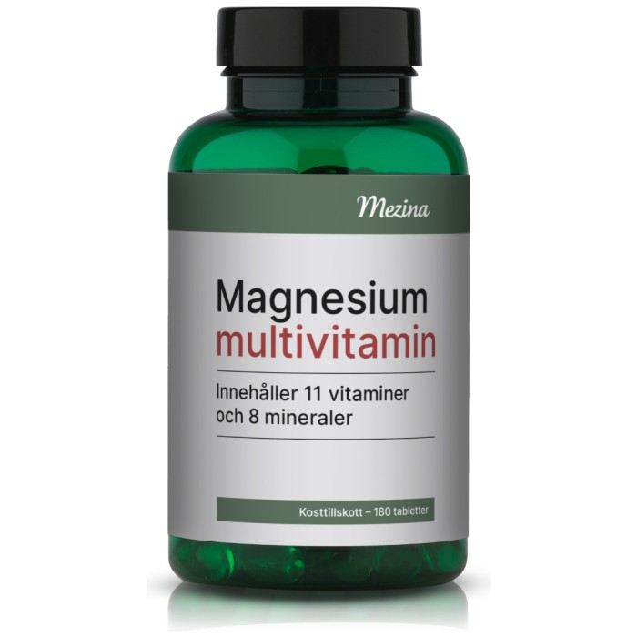 Mezina Magnesium + multivitamin 180 tabletter