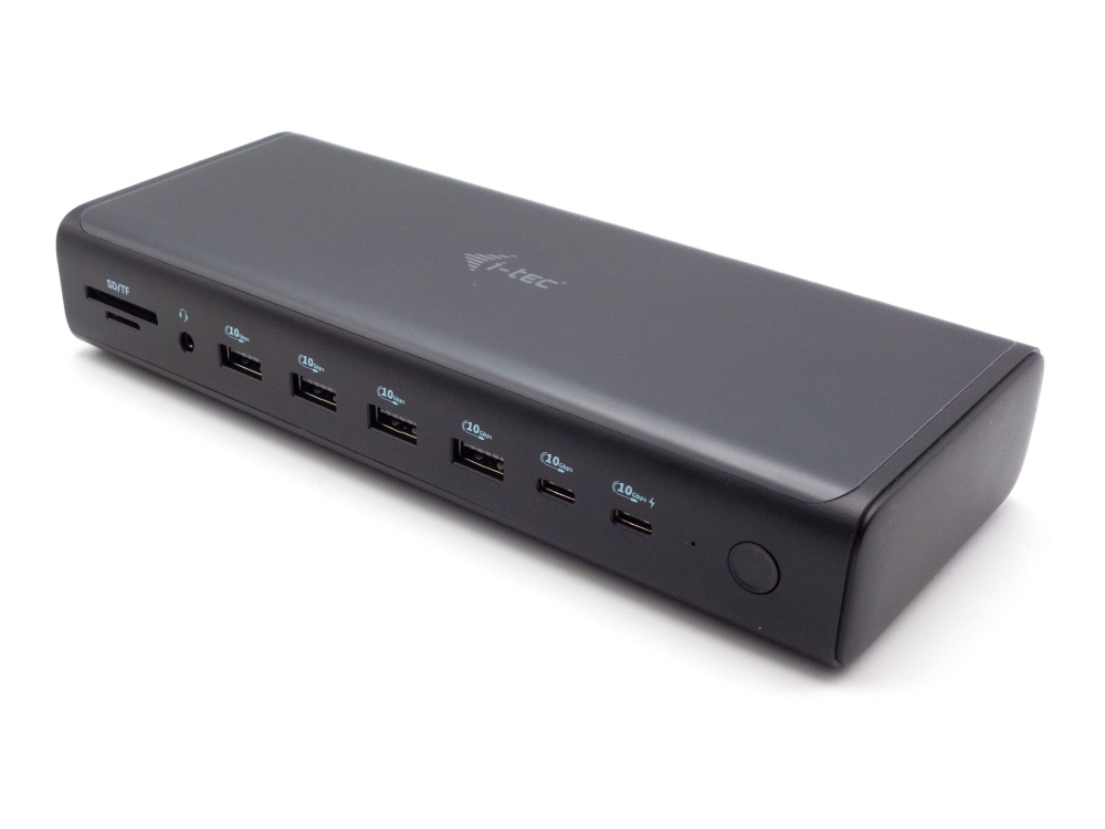 i-Tec - Dockningsstation - USB-C / USB4 / Thunderbolt 3 / Thunderbolt 4 - 2 x HDMI, 2 x DP, 2 x USB-C - 1GbE, 2.5GbE - 240 Watt - Europa