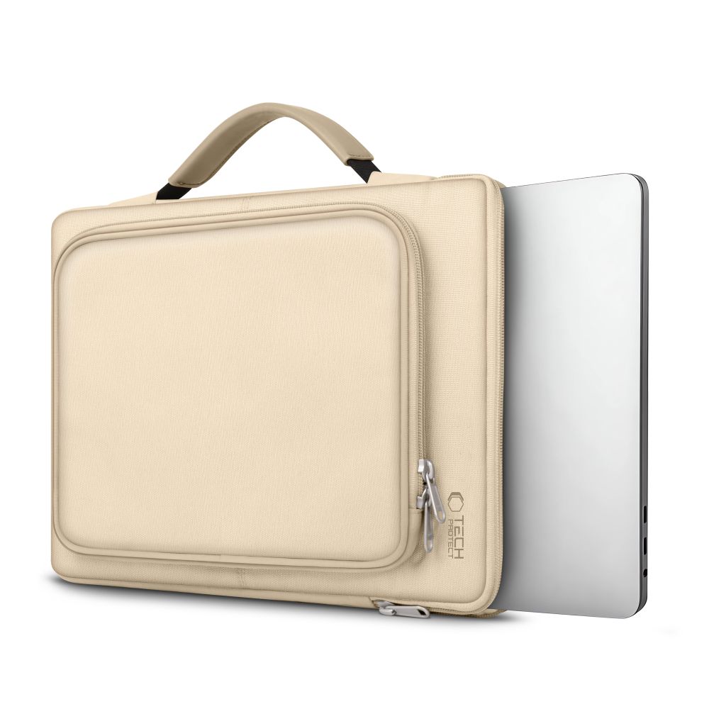 Tech-Protect Basic Bag för 13-14" bärbar dator - beige, bild 3