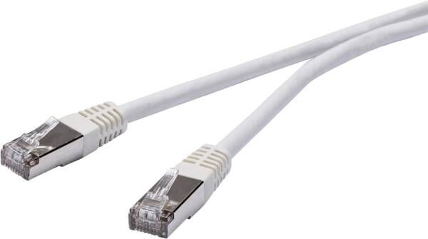 Vivanco nätverkskabel CAT 6 2m, vit