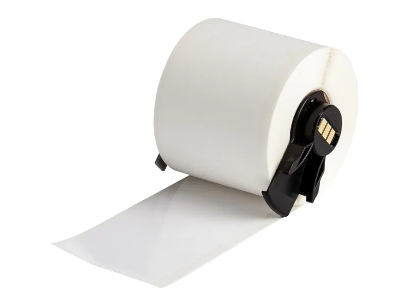 Brady M6C-2000-595-WT, Vit, Självhäftande skrivaretikett, Kontinuerlig etikett, Rulle, Vinyl, Termal transfer