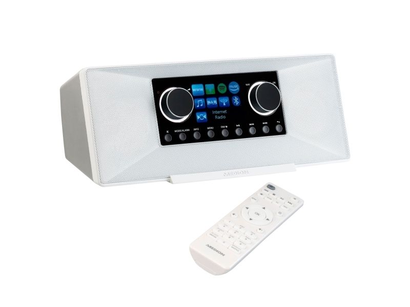 Medion MD 89289 internetradio DAB+ stereo FM WLAN Bluetooth, vit