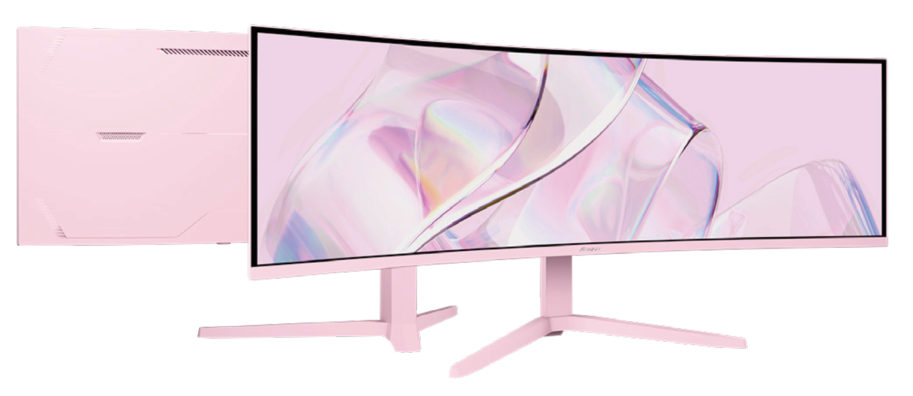 Arozzi Nova UWQHD | VA | 165 Hz | 49" gamingskärm (rosa), bild 3
