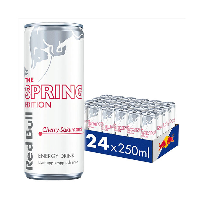 Red Bull 24x Energidryck, 250 ml, Spring Edition (Cherry Sakura)