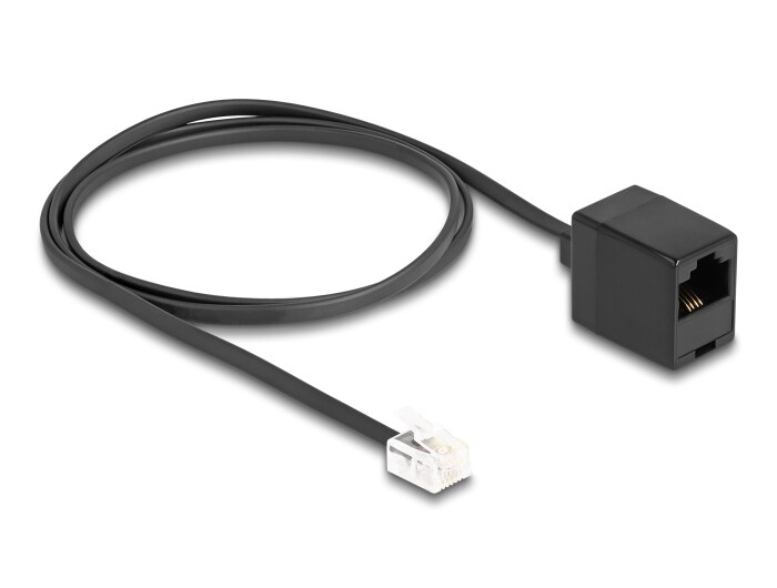 Delock telefonkabel RJ11-hane till RJ45-hona, 1 m, bild 2