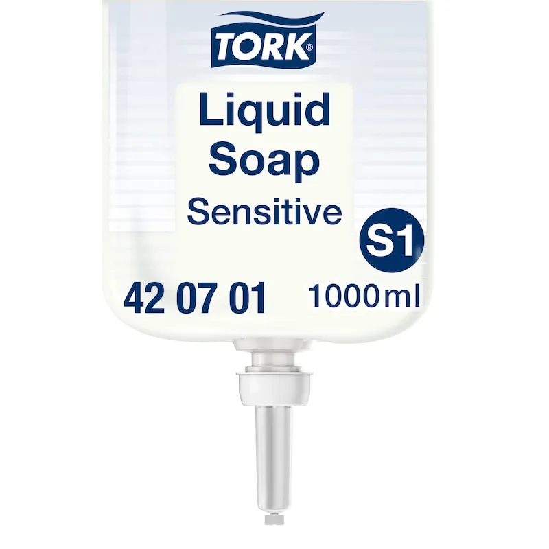 Tork Sensitive Flytande Tvål S1, 1000 ml - (6 st/kartong)