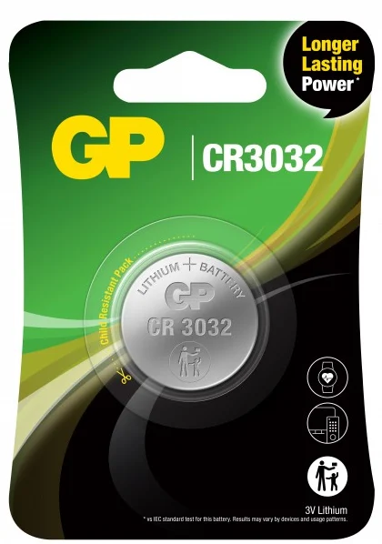 GP Litiumbatteri Knappcell CR3032 1-P