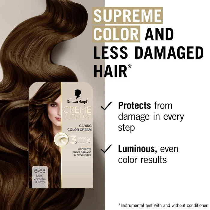 Schwarzkopf Creme Supreme 6-68 Light Caramel Brown 1 pcs, bild 2