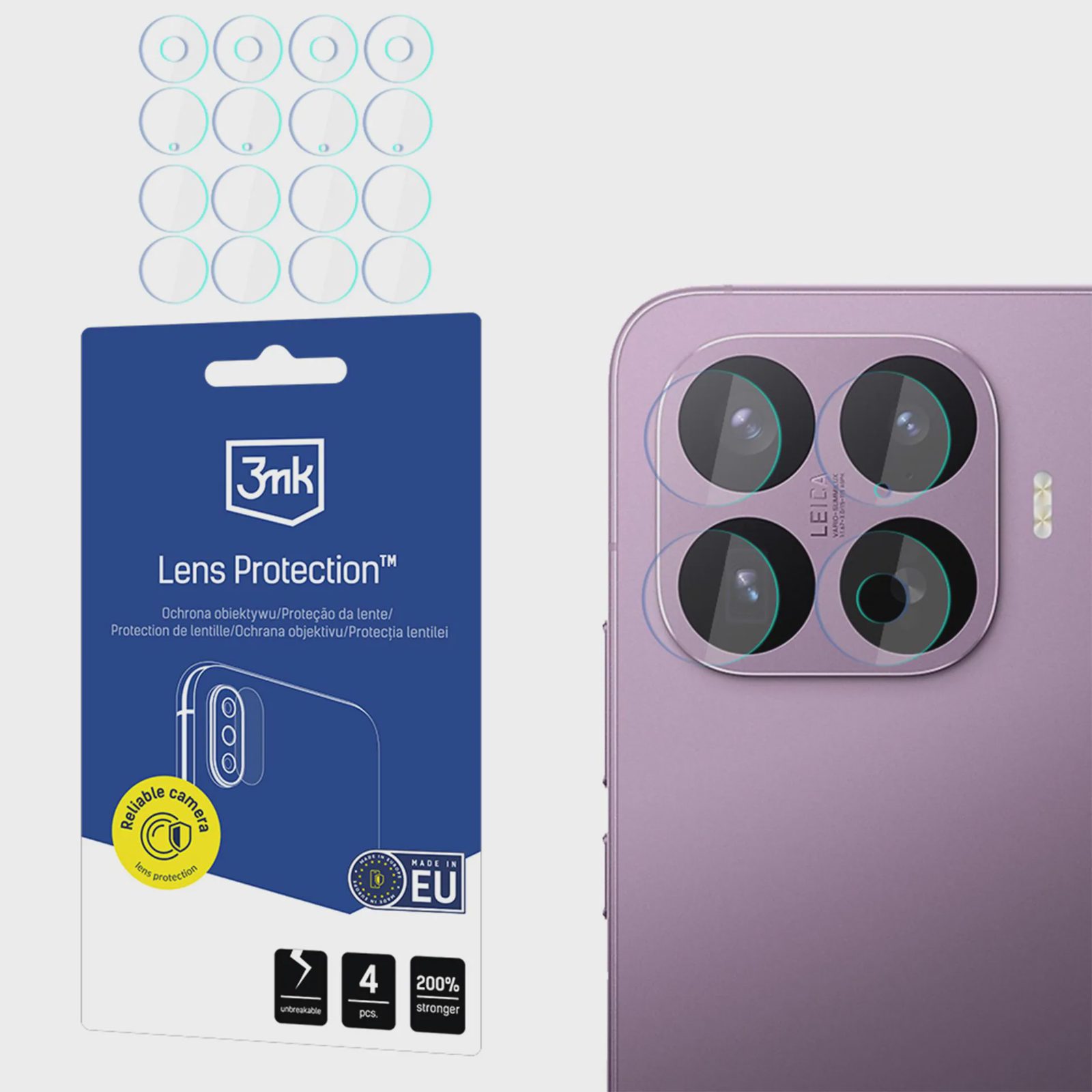 3mk Hybridglas-skydd för kameralinsen på Xiaomi 17T Pro