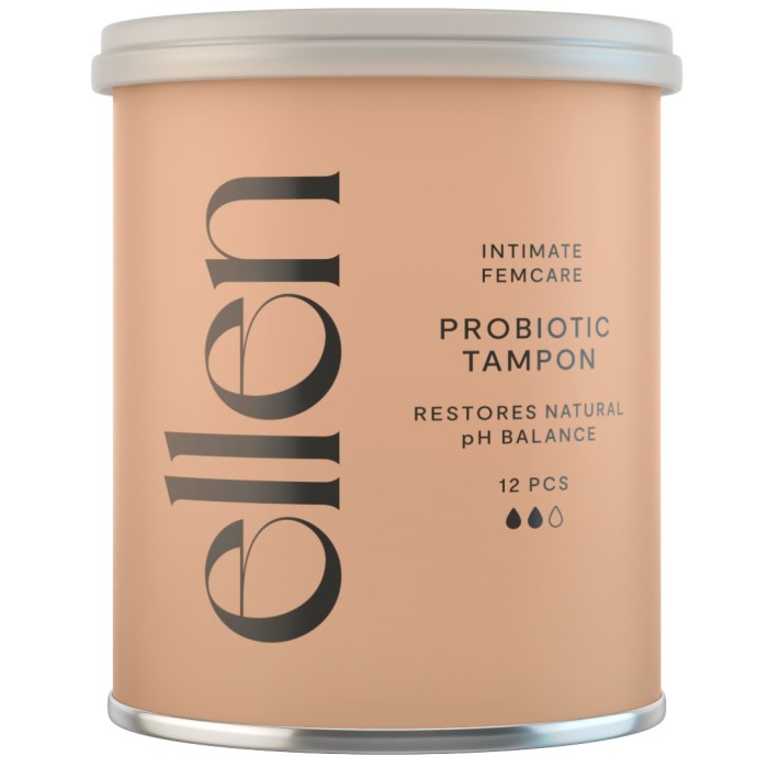 ellen Probiotic Tampon Medium Medium 12 stk Medium 12 stk