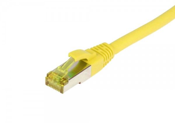 Patchkabel RJ45 CAT6A 500Mhz 015m gul SSTPSFTP TPELSZHUltraflex AWG26 med CAT7 råkabel Synergy 21