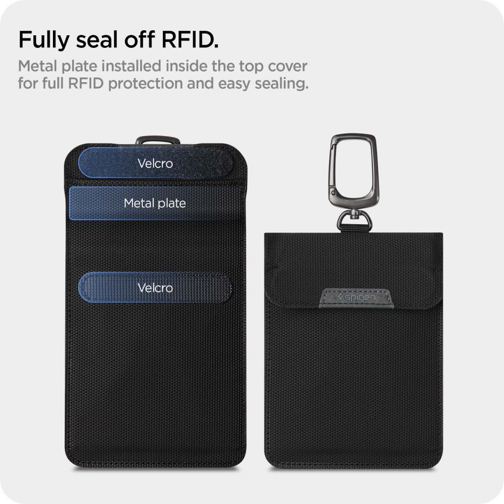 Spigen Klasden Pouch - black - RFIDShield (CarKey), bild 5