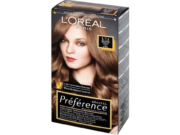 L'Oréal Paris Recital Preference L permanent hårfärg 7,1 kall mellanblond