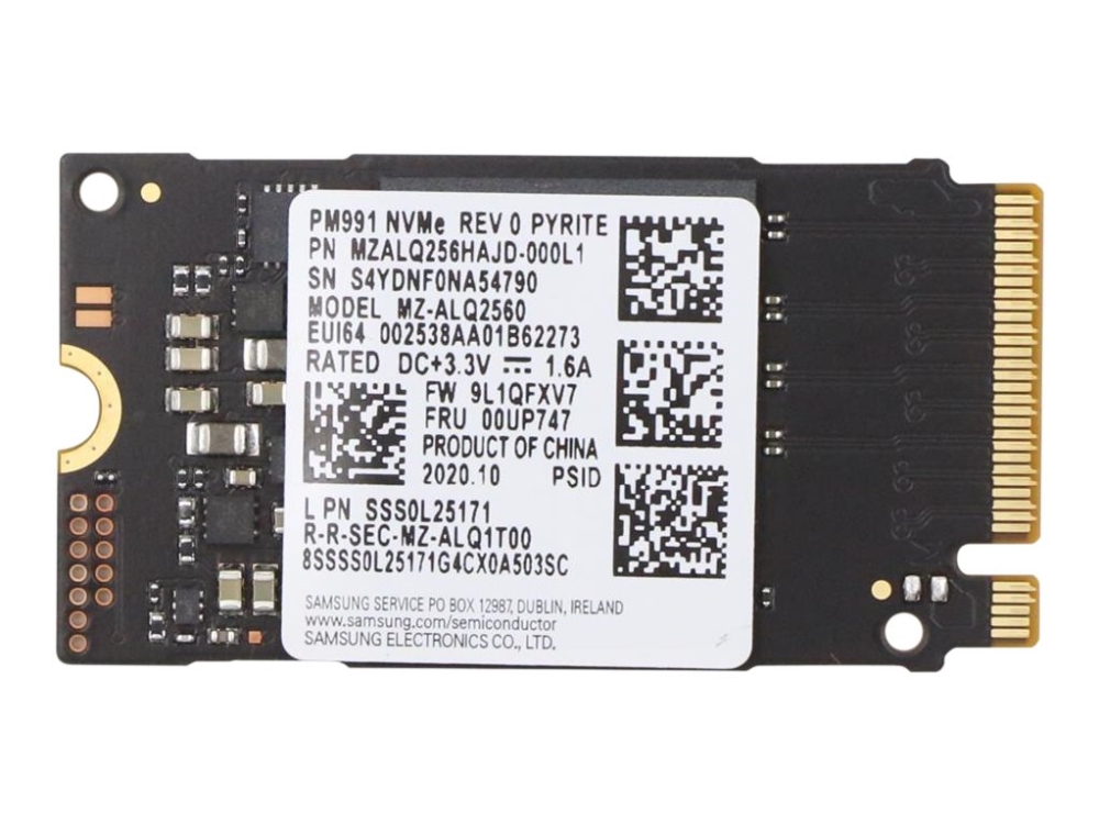 Lenovo 00UP747 SSD 256 GB M.2 2242 PCIe NVMe för ThinkCentre M80