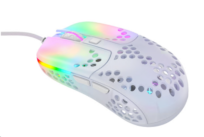 Xtrfy MZ1 Zy's Rail, RGB - Vit/Transparent, bild 3
