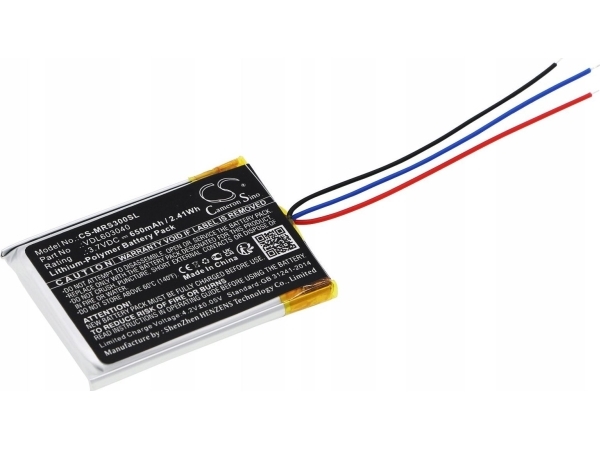 Cameron Sino batteri Vdl603040 för Marshall Mid Major II/III Bluetooth Monitor/CS-MRS300SL